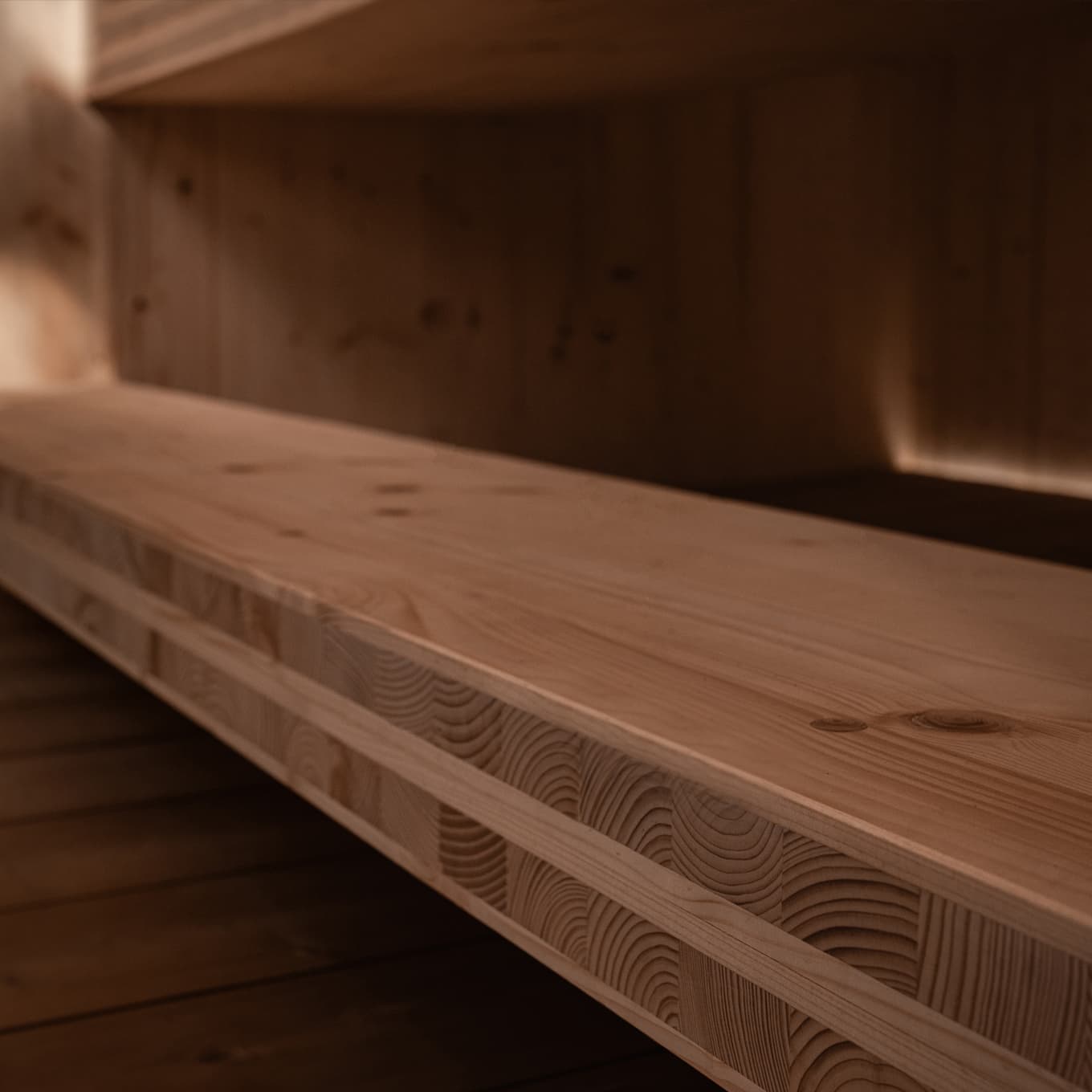 Solid Cross Laminated Timber (CLT) structure forming the frame of a modern building.