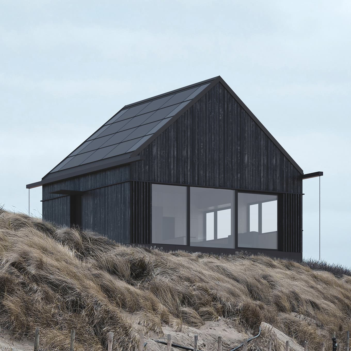 Modern Hombee Home modular house with minimalist design surrounded by nature.